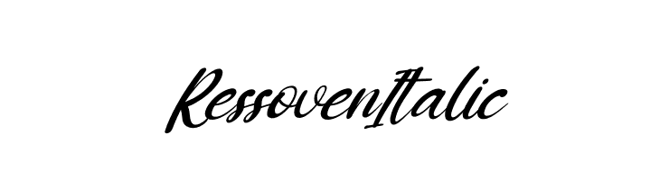 Ressoven Italic  Скачать бесплатные шрифты