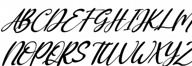 Ressoven Italic Schriftart Groß