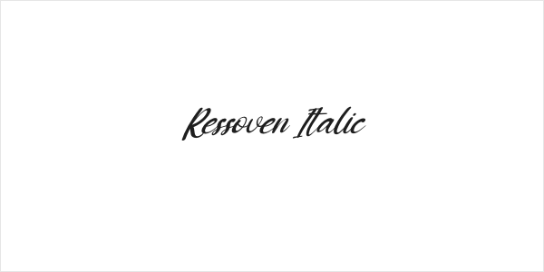 Ressoven Italic Logo