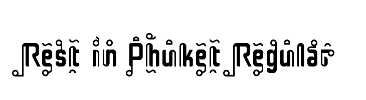 Rest in Phuket Regular  フリーフォントのダウンロード