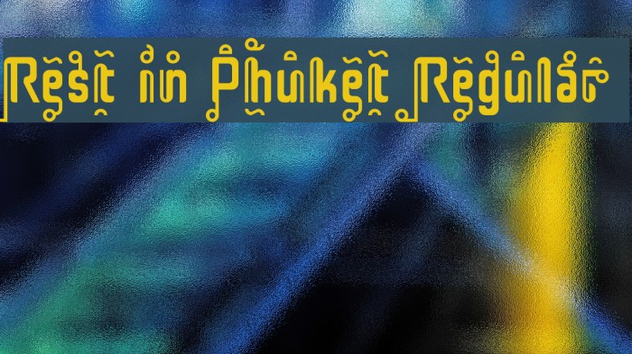 Rest in Phuket Regular Example 1