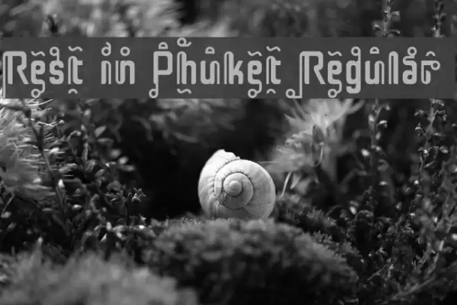 Rest in Phuket Regular Font examples