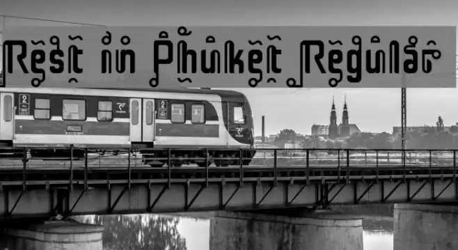 Rest in Phuket Regular Font examples