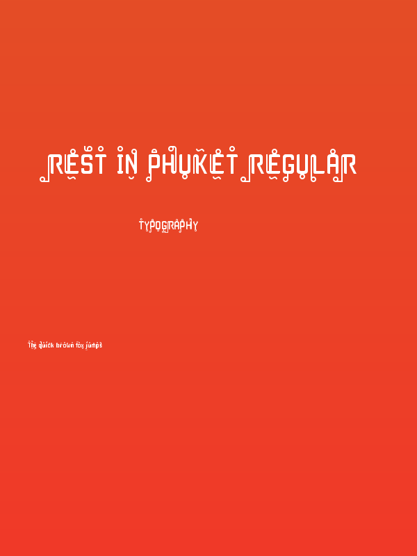 Rest in Phuket Regular Poster