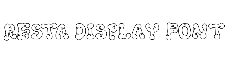 Resta Display Font  Frei Schriftart Herunterladen