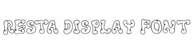 Resta Display Font  font caratteri gratis