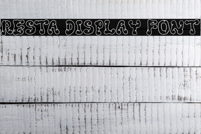Resta Display Font Font examples