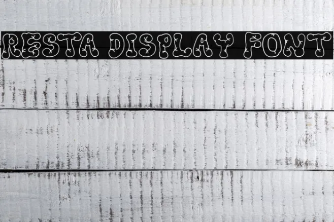 Resta Display Font Example 1