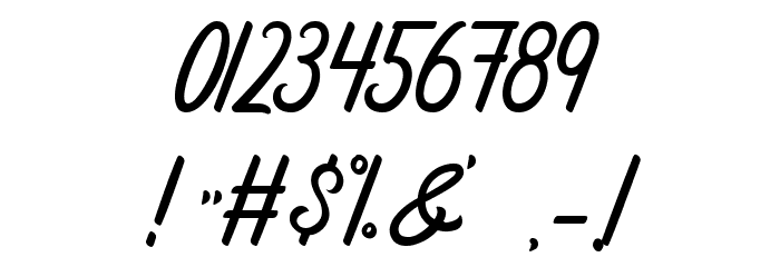 Restaconme Font OTHER CHARS
