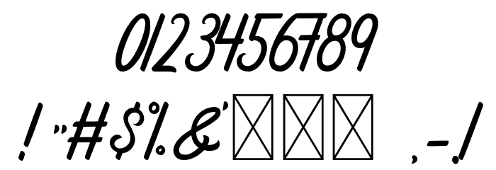 RestaconmeRegular Font OTHER CHARS