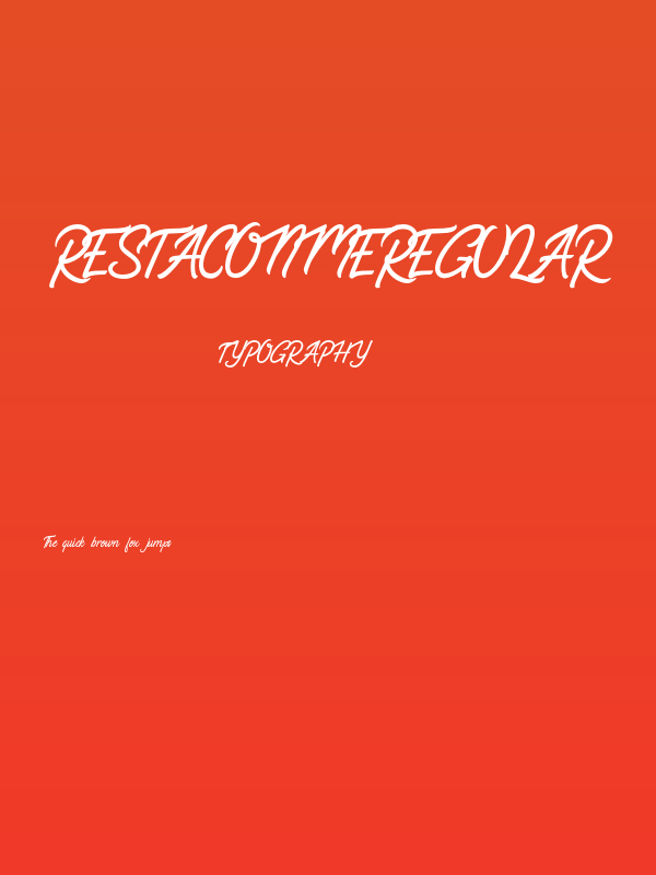 RestaconmeRegular Poster