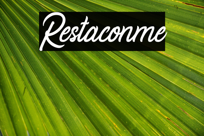 Restaconme Example 2