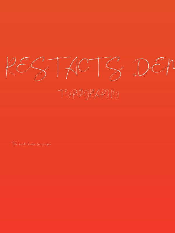 Restacts DEMO Poster
