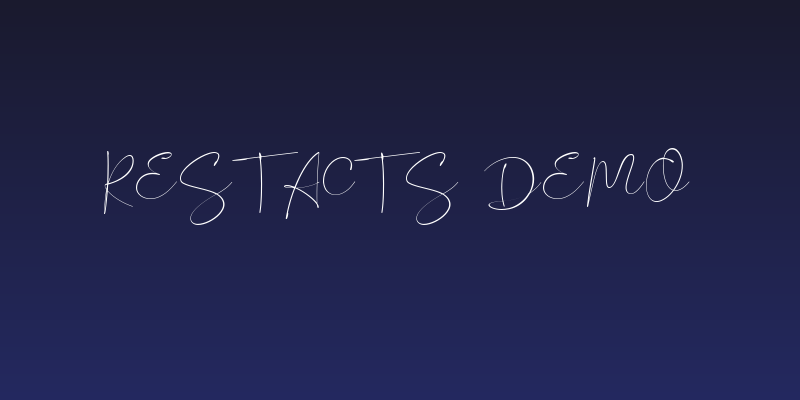 Restacts DEMO Social Header