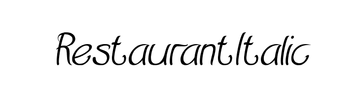 Restaurant Italic  Descarca Fonturi Gratis