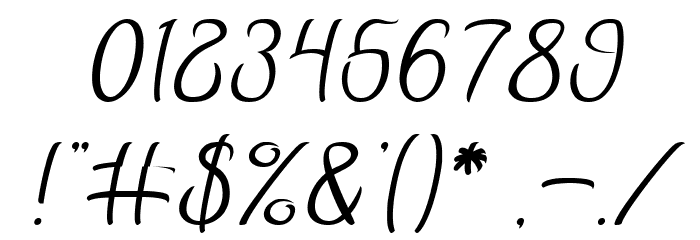 Restaurant Italic Font OTHER CHARS