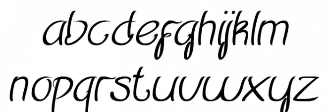 Restaurant Italic Caratteri MINUSCOLO