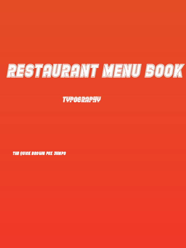 Restaurant Menu Book College Regular Poster