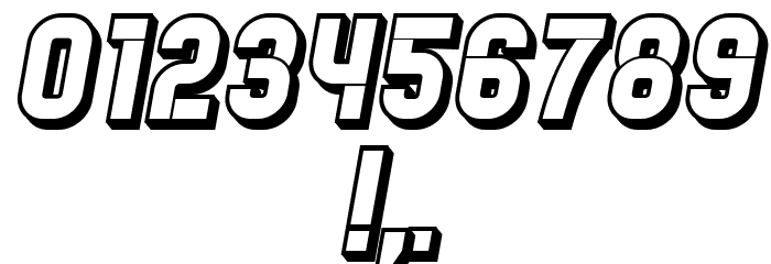 Restaurant Menu Hollow Regular Font OTHER CHARS