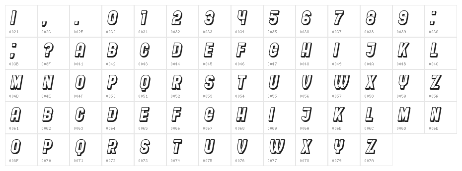 Restaurant Menu Hollow Regular Character Map