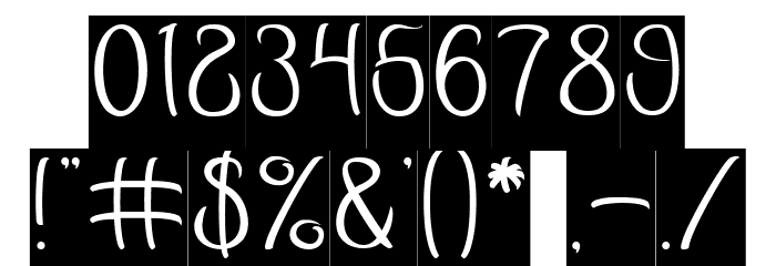 Restaurant-inverse Font OTHER CHARS