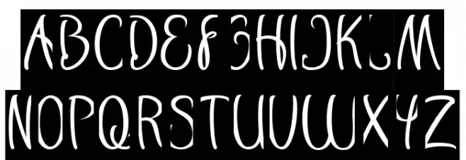 Restaurant-inverse Schriftart Groß