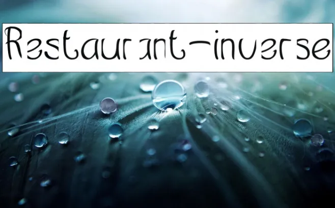 Restaurant-inverse Example 2