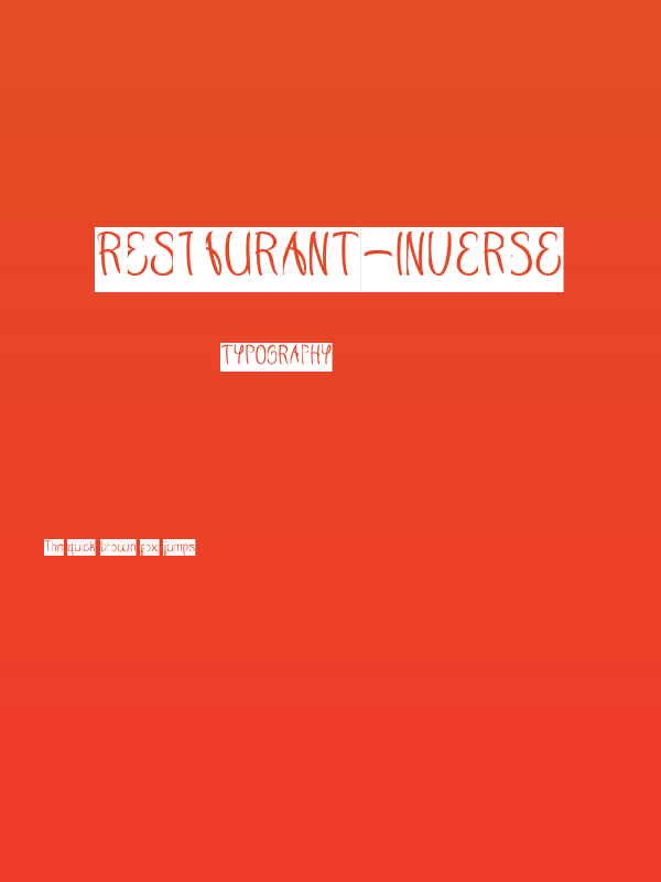Restaurant-inverse Poster