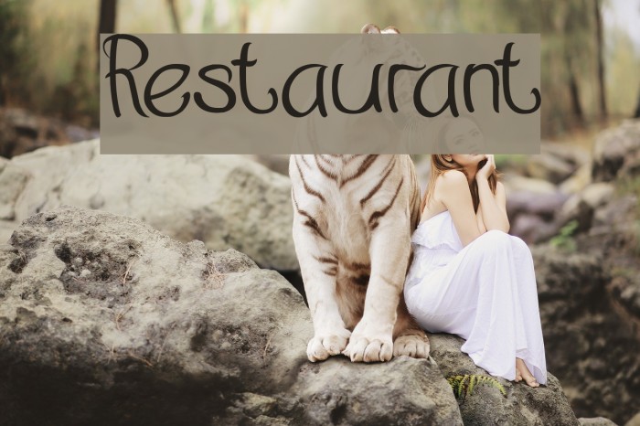Restaurant Font examples