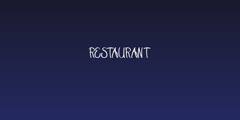 Restaurant Social Header