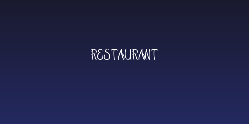Restaurant Social Header