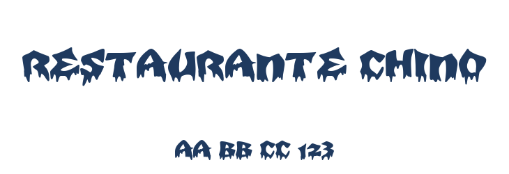Restaurante Chino Font Preview