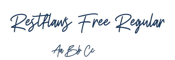 Restflaws Free Regular Font Preview