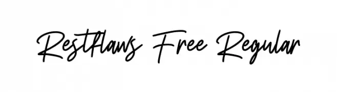 Restflaws Free Regular फ़ॉन्ट