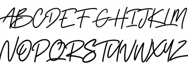 Restflaws Free Regular फ़ॉन्ट अपरकेस