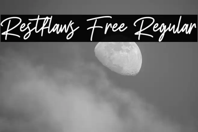 Restflaws Free Regular फ़ॉन्ट examples