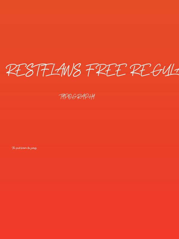 Restflaws Free Regular Poster