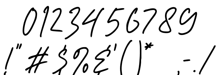 Restiane Personal Use Only !!! Font OTHER CHARS