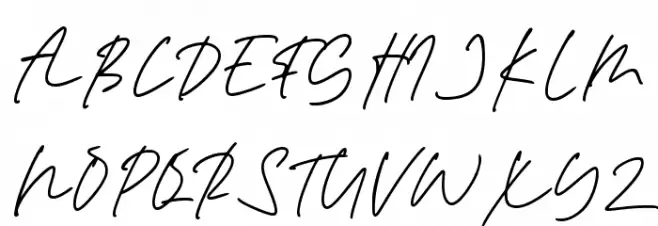 Restiane Personal Use Only !!! フォント 大文字