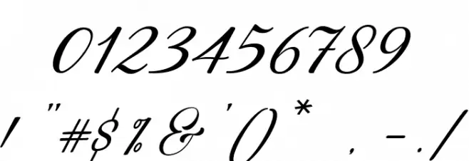 RestianyScript Font OTHER CHARS