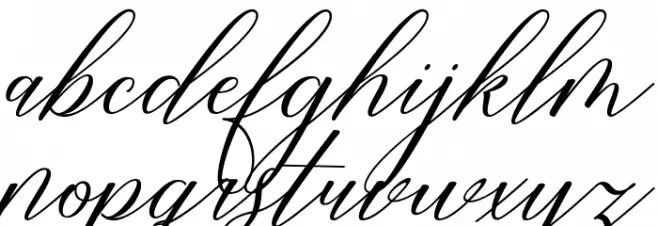 RestianyScript フォント 小文字
