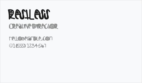 Restless Business Card