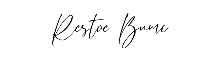 Restoe Bumi  Frei Schriftart Herunterladen
