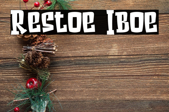 Restoe Iboe Example 2