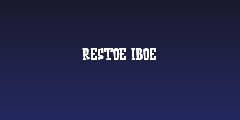 Restoe Iboe Social Header