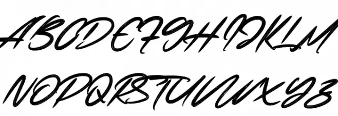 Restollia Script PERSONAL USE Regular خط أحرف كبيرة