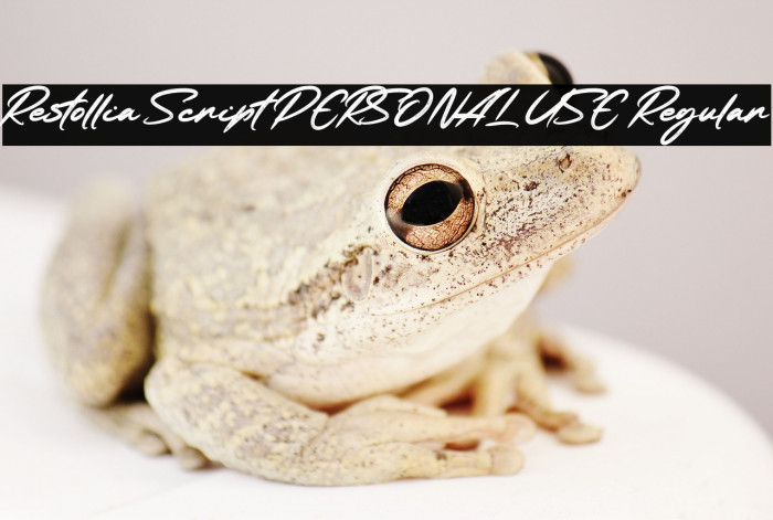 Restollia Script PERSONAL USE Regular Example 1