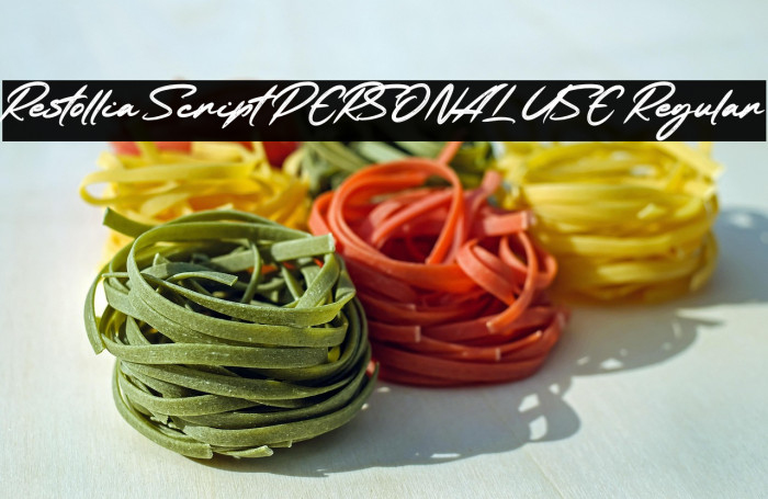 Restollia Script PERSONAL USE Regular Example 3