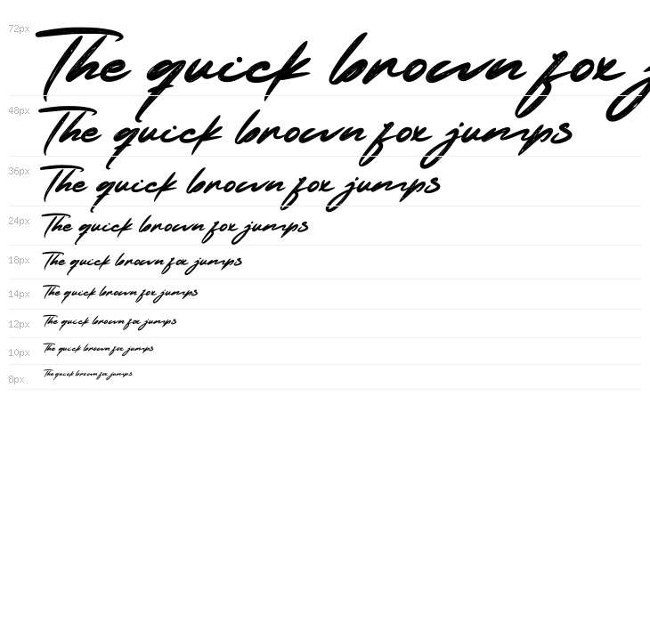 Restollia Script PERSONAL USE Regular Waterfall