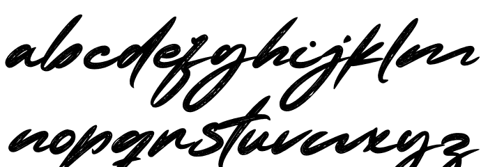 Restollia Script PERSONAL USE Regular Font LOWERCASE